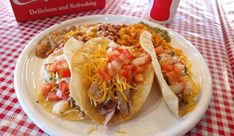 2 Beef 1 Chicken Taco Plate